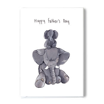 Father's Day Card With Elephant Design, 2 of 2