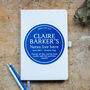 Personalised Blue Plaque Notebook, thumbnail 4 of 10