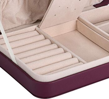 Small Pu Leather Jewellery Travel Box Organiser, 6 of 6