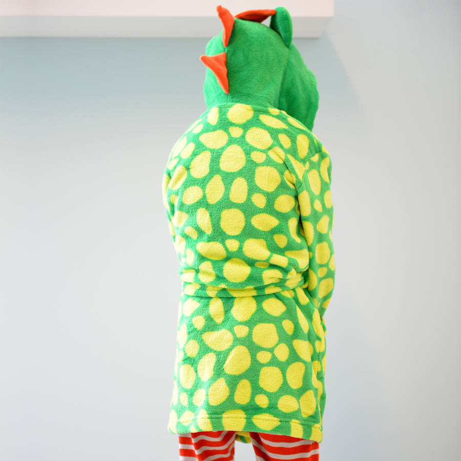 green treat dressing gown