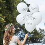 White Wedding Balloons Bundle, thumbnail 1 of 2