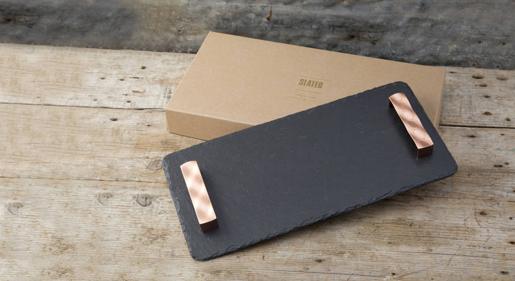 Slate And Copper Serving Tray By Slated