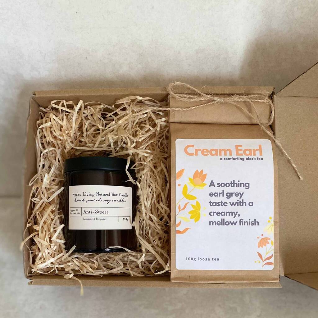 And Relax, Candle And Tea Gift Set By Mysko Living