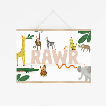 Rawr Jungle Children's Print, 3 of 3