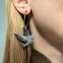 Blue Dove Earrings, thumbnail 2 of 3