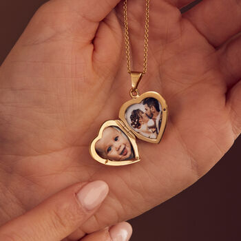 Personalised Heart Locket Necklace, 3 of 11