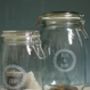 Bits And Bobs Personalised Glass Preserving Storage Jar, thumbnail 3 of 5