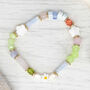 Blossom Rose Quartz And Lace Agate Beaded Bracelet, thumbnail 2 of 3
