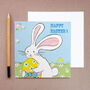 Easter Bunny Greeting Card, thumbnail 2 of 2