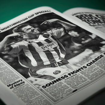 Sheffield United Personalised Football Gift Sheff Utd Blades Newspaper History Book, 8 of 12