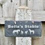 Personalised Horse Stable Slate Sign, thumbnail 1 of 2
