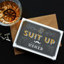 'Suit Up' Best Man / Usher / Give Me Away Card, thumbnail 4 of 4