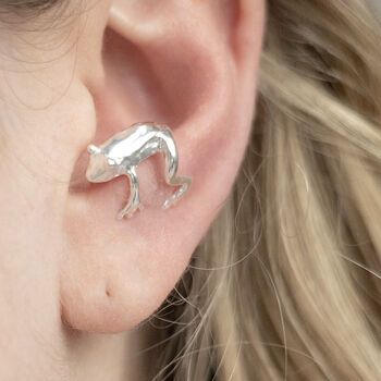 Sterling Silver Frog Cuff, 4 of 5