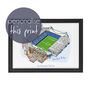 Personalised Chelsea Stadium Print, Stamford Bridge, thumbnail 1 of 7