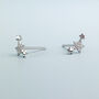 Sterling Silver Star Constellation Stud Earrings, thumbnail 3 of 7