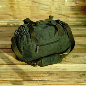 Canvas Holdall Weekender, 6 of 12