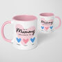 Mum Mummy Personalised Heart Mug Mothers Day Birthday, thumbnail 3 of 5