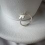 Oak Leaf Ring In Recycled Sterling Silver, thumbnail 2 of 3