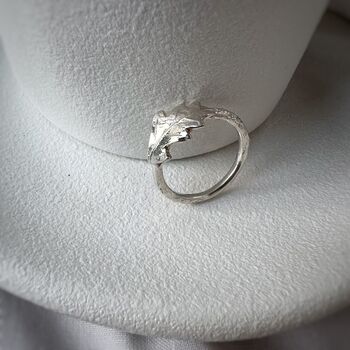 Oak Leaf Ring In Recycled Sterling Silver, 2 of 3