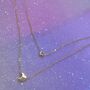 Layered Moon And Star Necklace, thumbnail 6 of 6