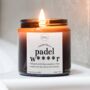 Padel Player Gifts, Funny Candle With Matches, thumbnail 1 of 11