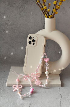 Pink And Lilac Pastel Aesthetic Phone Charm, 5 of 6