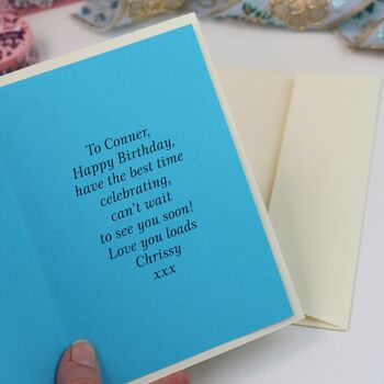 Personalised Lasercut Castle Birthday Card, 6 of 12