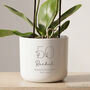 Personalised 50th Birthday Pot With Houseplant, thumbnail 2 of 6