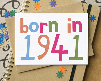 'Born In…' Birthday Card, 5 of 8