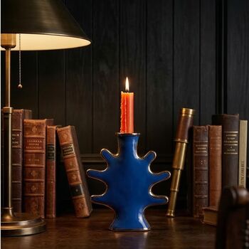 Blue Splash Aluminium Candle Holder, 6 of 6