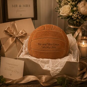 Personalised Engraved Premium Suede Football Ball, 5 of 11