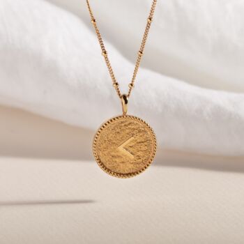 Kind Gold Vermeil Plated Shorthand Coin Necklace, 4 of 8