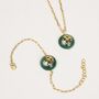 Melange Green Onyx Necklace And Bracelet Jewellery Set, thumbnail 2 of 6
