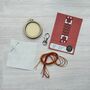 You Crack Me Up! Christmas Mini Matchbox Cross Stitch Kit, thumbnail 5 of 5