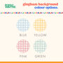 Pig Gingham Farm Print, thumbnail 2 of 4