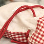Set Of Two Personalised Cotton Christmas Favour Bags, thumbnail 6 of 8