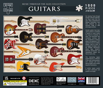 1000 Piece Iconic Guitars Puzzle, 3 of 4