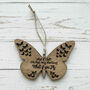 “What If I Fall” Butterfly Hanging Quote Decoration, thumbnail 1 of 4