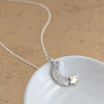 Loved To The Moon And Stars Fingerprint Pendant, 2 of 6