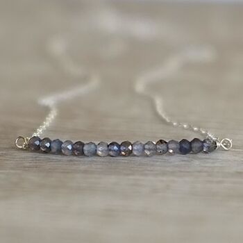 September Birthstone Real Sapphire Necklace, 4 of 9