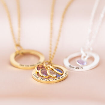 Family Ring And Birthstone Necklace, 4 of 10