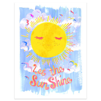 Colourful Kids Sunshine Print, 2 of 8