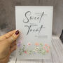 Floral Personalised Love Is Sweet Sign Opaque, thumbnail 2 of 6
