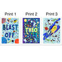 Kids Space Print Set Of Three, thumbnail 5 of 12