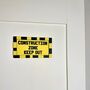 ‘’Construction Zone' Lego Compatible Door Sign, thumbnail 2 of 4