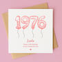Personalised 50th Birthday Card For Her – 1976, thumbnail 1 of 3