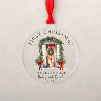 Personalised First Home Christmas Bauble Decoration, 4 of 8