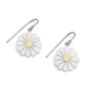 Daisy Earrings In Silver And 18ct Gold, thumbnail 2 of 7