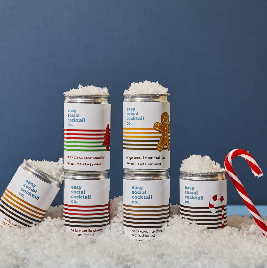 'Festive Six Pack' Of Christmas Cocktails In Cans, 1 of 12