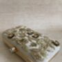 Cream Gold Embroidered Rectangular Clutch Bag, thumbnail 5 of 10